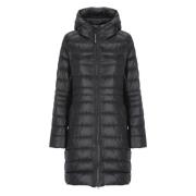 Zwarte Gewatteerde Donsjas met Capuchon Canada Goose , Black , Dames