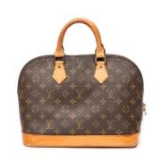 Pre-owned Canvas handbags Louis Vuitton Vintage , Brown , Dames