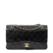 Pre-owned Leather chanel-bags Chanel Vintage , Black , Dames