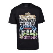 Katoenen T-shirt John Richmond , Black , Heren