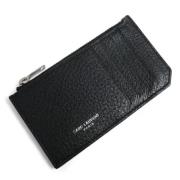 Pre-owned Leather wallets Yves Saint Laurent Vintage , Black , Dames