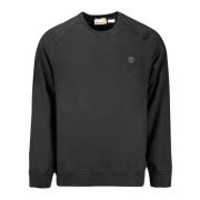 Zwarte Sweater met Lange Mouwen Geborduurd Logo Timberland , Black , H...