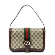 Pre-owned Canvas gucci-bags Gucci Vintage , Beige , Dames