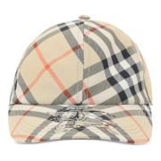 Sand Baseball Cap Burberry , Beige , Dames