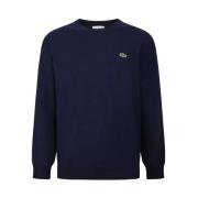 Klassieke Wolmix Trui Lacoste , Blue , Heren