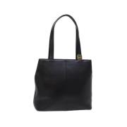 Pre-owned Leather shoulder-bags Burberry Vintage , Black , Dames