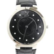 Pre-owned Metal watches Louis Vuitton Vintage , Black , Heren