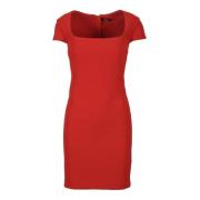 Elegante Jurk met Spandex Guess , Red , Dames