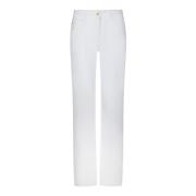 Witte Straight Leg Jeans Palm Angels , White , Dames