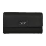 Leren Portemonnee Emporio Armani , Black , Dames