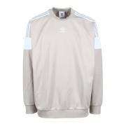 Katoenmix Sweatshirt Adidas , Beige , Heren