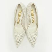 Pre-owned Leather heels Tom Ford Pre-owned , White , Dames