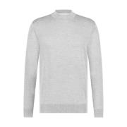 Bessen Mockneck Pullover Merino Born With Appetite , Gray , Heren