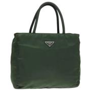 Pre-owned Nylon prada-bags Prada Vintage , Green , Dames