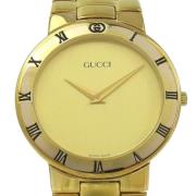 Pre-owned Glass watches Gucci Vintage , Yellow , Dames