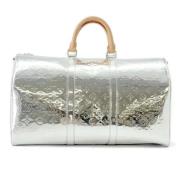 Pre-owned Canvas travel-bags Louis Vuitton Vintage , White , Dames