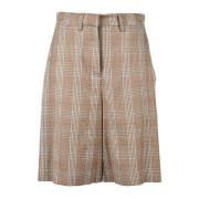 Katoenmix Bermuda Shorts Ballantyne , Brown , Dames