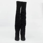 Pre-owned Suede boots Jimmy Choo Pre-owned , Black , Dames