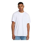 Effen T-shirt met korte mouwen G-star , White , Heren