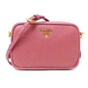 Pre-owned Leather crossbody-bags Prada Vintage , Pink , Dames