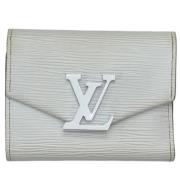 Pre-owned Leather wallets Louis Vuitton Vintage , White , Dames