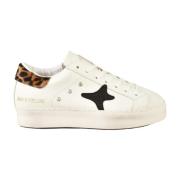 Leren Sneakers met Rubberen Zool Ama Brand , White , Dames