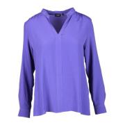 Zijden Blend Blouse Emme DI Marella , Purple , Dames