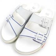 Pre-owned Leather sandals Louis Vuitton Vintage , White , Dames