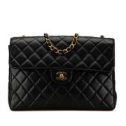 Pre-owned Leather chanel-bags Chanel Vintage , Black , Dames