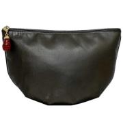 Pre-owned Leather clutches Loewe Pre-owned , Gray , Dames