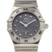 Pre-owned Glass watches Omega Vintage , Gray , Dames