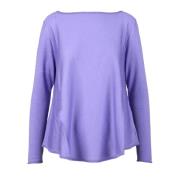 Zijde Kasjmier Gebreide Trui Snobby Sheep , Purple , Dames