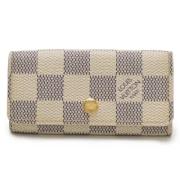 Pre-owned Canvas key-holders Louis Vuitton Vintage , Beige , Heren