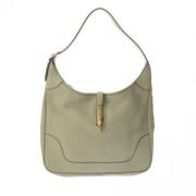 Pre-owned Leather handbags Hermès Vintage , Green , Dames