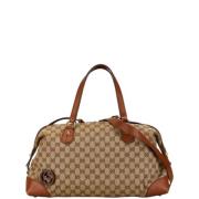 Pre-owned Canvas gucci-bags Gucci Vintage , Green , Dames