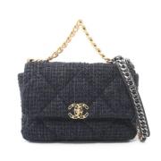 Pre-owned Fabric chanel-bags Chanel Vintage , Blue , Dames