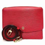 Pre-owned Leather shoulder-bags Louis Vuitton Vintage , Red , Dames