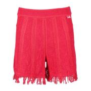 Stijlvolle katoenen nylon shorts Love Moschino , Red , Dames