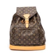 Pre-owned Canvas backpacks Louis Vuitton Vintage , Brown , Dames