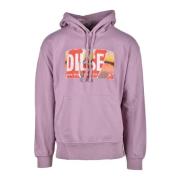 Katoenen Sweatshirt Diesel , Pink , Heren