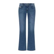 Blauwe Denim Jeans Diesel , Blue , Dames