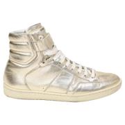 Pre-owned Leather sneakers Yves Saint Laurent Vintage , Yellow , Heren