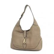 Pre-owned Suede gucci-bags Gucci Vintage , Gray , Dames