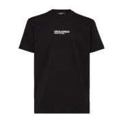 Zwarte T-shirts en Polos Dsquared2 , Black , Heren