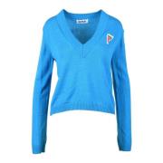 Stijlvolle Gebreide Trui Mix ICE Play , Blue , Dames