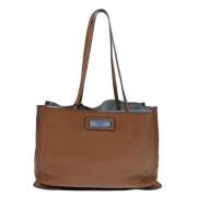 Pre-owned Leather totes Prada Vintage , Brown , Dames