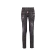 Stijlvolle Denim Jeans voor Vrouwen Dsquared2 , Black , Dames