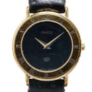 Pre-owned Glass watches Gucci Vintage , Black , Dames