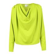 Casual T-shirt met Polyester-Elastaan Mix Gestuz , Green , Dames