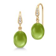 Chalcedony Crystal Oorbellen Julie Sandlau , Green , Dames